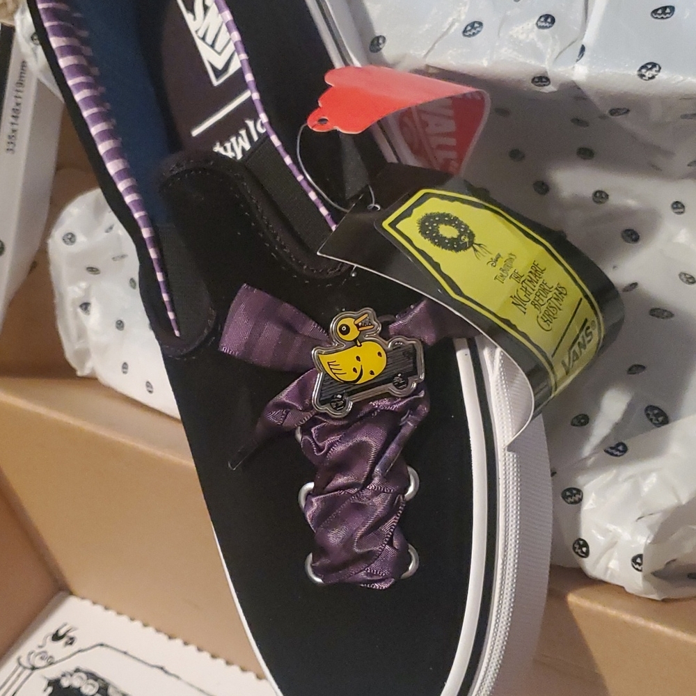 RARE Disney Nightmare Before Christmas Vans Slip-on Shoes